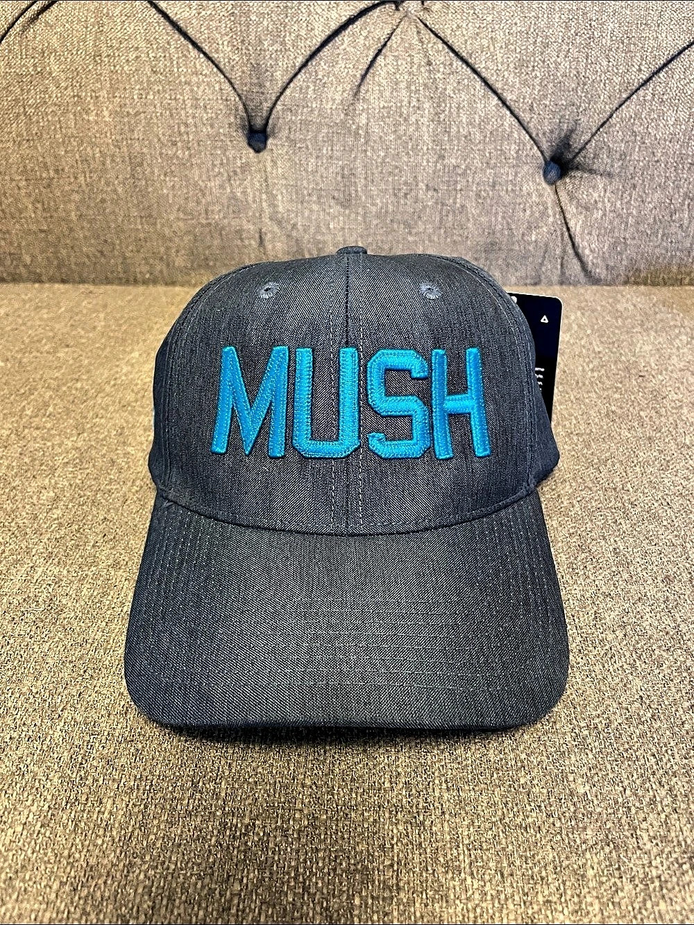 MUSH ahead Iditarod 50th Anniversary Performance Hat Blue
